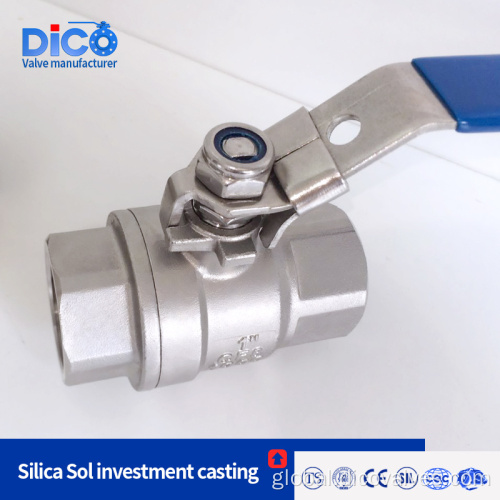 China high quality stainless steel 2 piece ball valve Manufactory